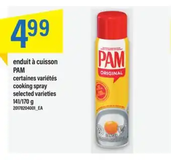 Maxi Enduit à cuisson pam, 141/170 g offer
