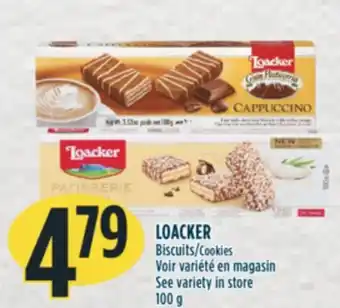 Marché Adonis Loacker biscuits offer