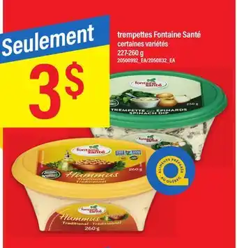 Maxi Trempettes fontaine santé offer