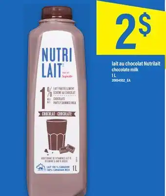 Maxi Lait au chocolat nutrilait, 1 l offer