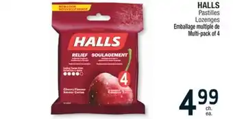 Jean Coutu Halls lozenges offer