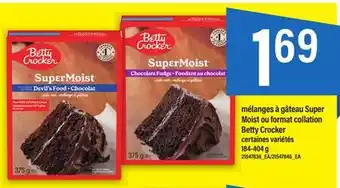 Maxi Mélanges à gâteau super moist ou format collation betty crocker offer