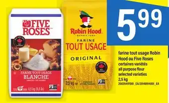 Maxi Farine tout usage robin hood ou five roses offer