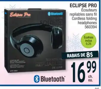 Jean Coutu Eclipse pro cordless folding headphones offer