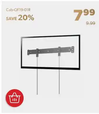 Shopper+ Tv wall mount, tv bracket mount fit for 26-55 flat and curved screen - primecables offer