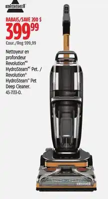 Canadian Tire Bissell revolution hydrosteam pet deep cleaner offer
