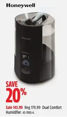 Canadian Tire Honeywell comfort humidifier offer