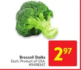 Walmart Broccoli stalks offer