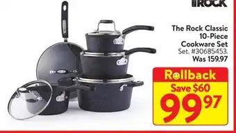 Walmart The rock classic 10-piece cookware set offer
