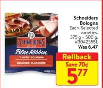 Walmart Schneiders bologna offer