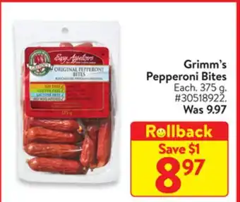 Walmart Grimm's pepperoni bites offer