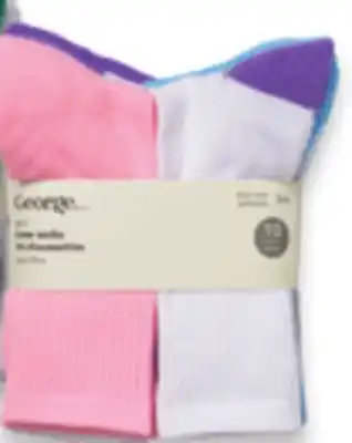 Walmart Kids' george socks 10-pack offer