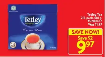 Walmart Tetley tea offer