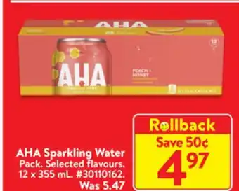 Walmart Aha sparkling water offer