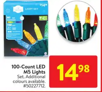 Walmart 100-count led m5 lights offer