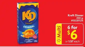 Walmart Kraft dinner offer