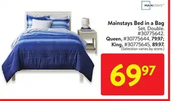 Walmart Mainstays bed in a bag offer