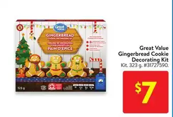 Walmart Great value gingerbread cookie decorating kit offer