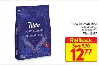 Walmart Tilda basmati rice offer