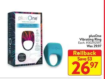Walmart Plusone vibrating ring offer