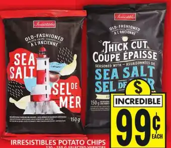 Food Basics Irresistibles potato chips offer