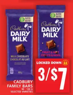 Food Basics Cadbury family bars offer
