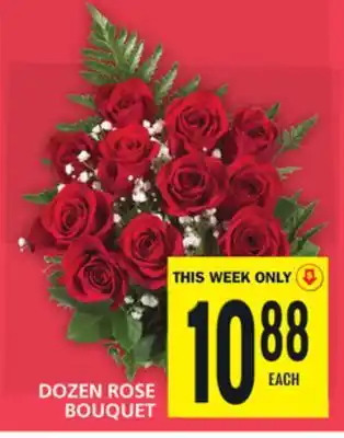 Food Basics Dozen rose bouquet offer