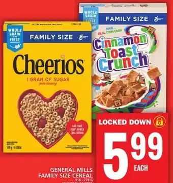 Food Basics General mills family size cereal offer