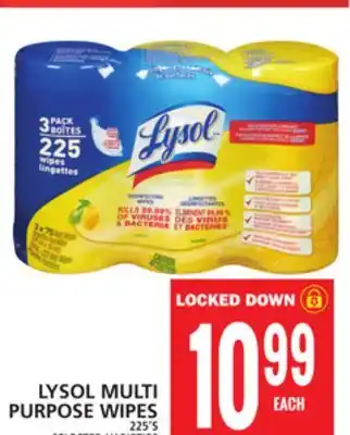 Food Basics Lysol multi purpose wipes offer