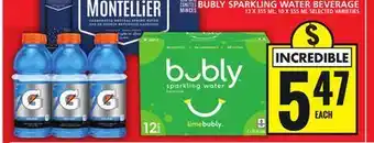 Food Basics Bubly sparkling water beverage offer