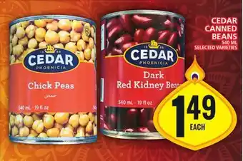 Food Basics Cedar canned beans offer
