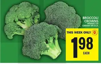 Food Basics Broccoli crowns offer