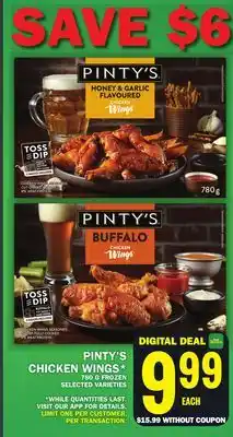 Food Basics Pinty's chicken wings offer