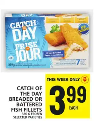 Food Basics Catch of the day breaded or battered fish fillets offer