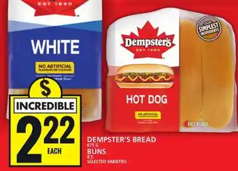 Food Basics Dempster's bread or buns offer
