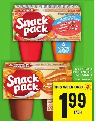 Food Basics Snack pack pudding or gel snack offer
