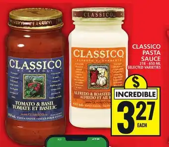 Food Basics Classico pasta sauce offer