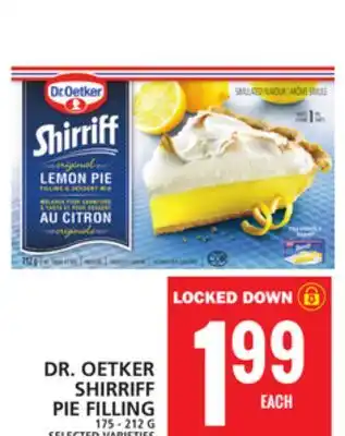 Food Basics Dr. oetker shirriff pie filling offer