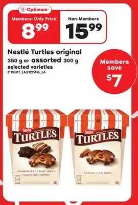 Loblaws Nestlé turtles original, 350 g or assorted, 300 g offer