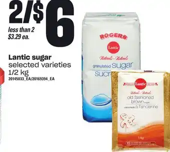 Loblaws Lantic sugar, 1/2 kg offer