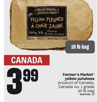 Loblaws Farmer's market yellow potatoes, 10 lb bag offer