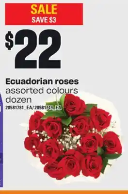 Loblaws Ecuadorian roses, dozen offer