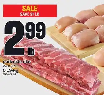 Loblaws Pork side ribs offer