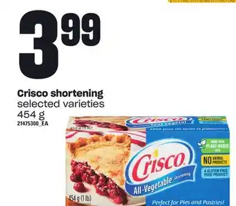 Loblaws Crisco shortening, 454 g offer