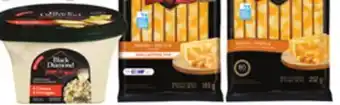 Loblaws Black diamond cheese sticks, 189-252 g black diamond cheese sauce, 300 ml offer