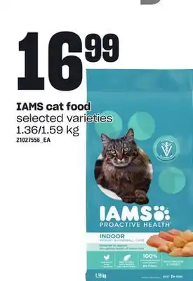 Loblaws Iams cat food, 1.36/1.59 kg offer