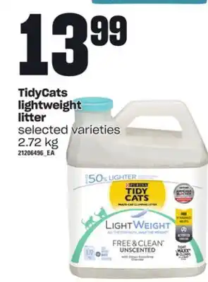 Loblaws Tidycats lightweight litter, 2.72 kg offer