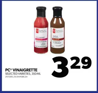 Real Canadian Superstore Pc vinaigrette, 350 ml offer