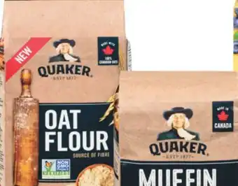 Real Canadian Superstore Quaker baking mixes, 900 g or oat flour, 700 g offer