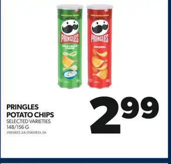 Real Canadian Superstore Pringles potato chips, 148/156 g offer